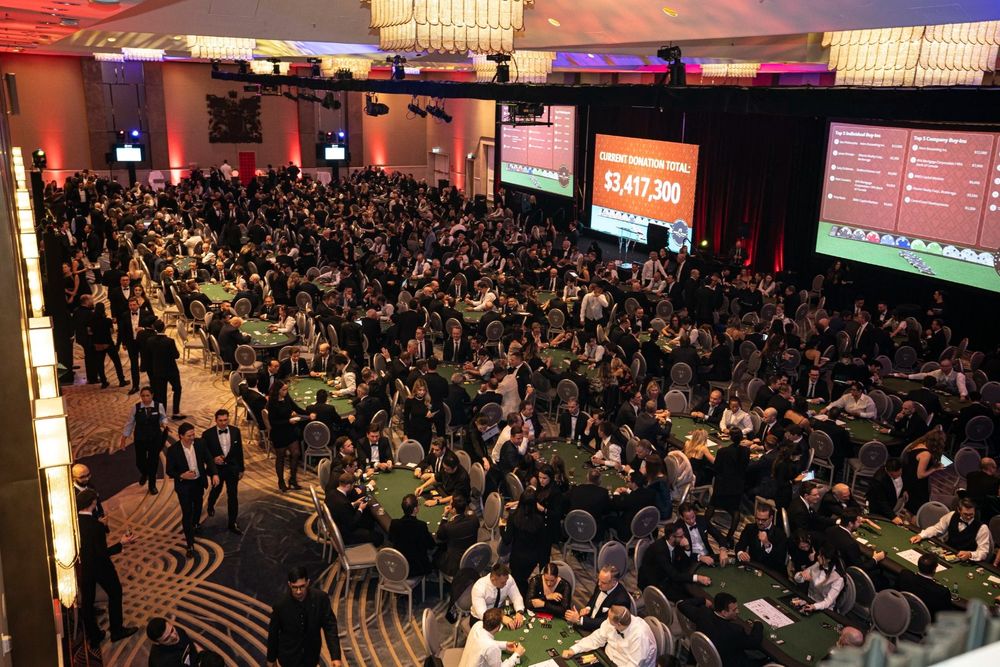 The Hold'Em for Life tournament floor
